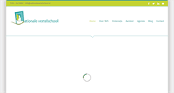 Desktop Screenshot of nationalevertelschool.nl