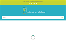 Tablet Screenshot of nationalevertelschool.nl